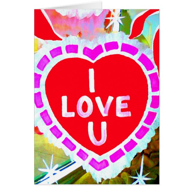 Cartão Te Amo. (Frente)