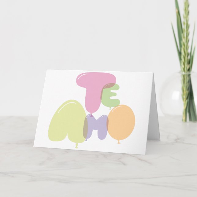 Cartão Te amo - Eu te amo no espanhol (Frente)