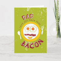 Te amo mais que placas de Dia de os pais bacon