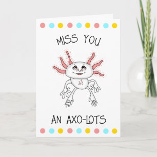 Cartão Te Amo Muito Axolotl Flirty Romântica