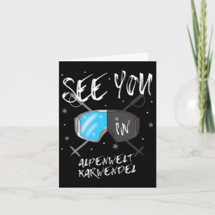 Cartão Te Vejo Em Alpenwelt Karwendel Ski De Férias De Ca