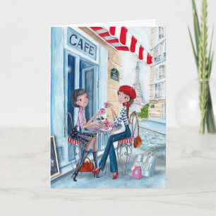 Cartão Tea in Paris - greeting cards