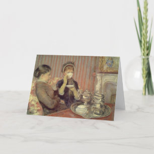 Cartão Tea, Mary Cassatt