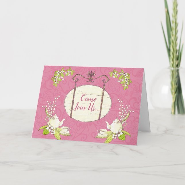 Cartão Tea Party (Frente)
