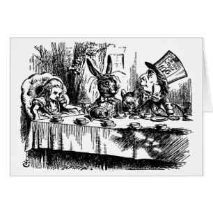 Cartão Tea party louco