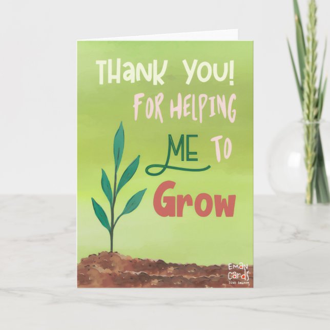 Cartão Teacher's Day Appreciation Card (Frente)