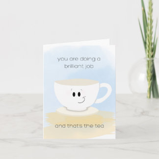 Cartão Teacup de Bom Trabalho