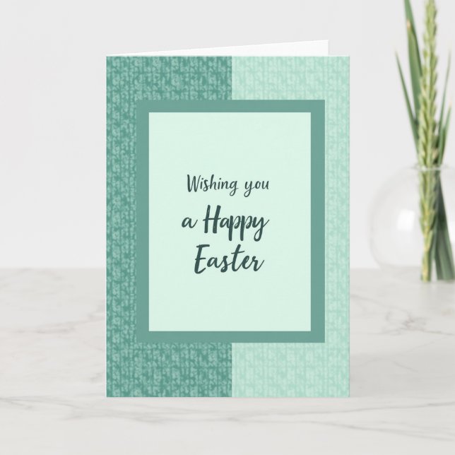 Cartão Teal Green Festive Holiday Card (Frente)