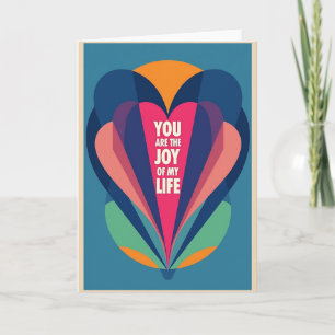 Cartão Teal Joy Of Life