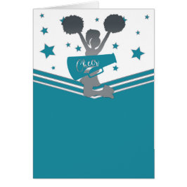 Cartão Teal Silver Stars Saúde Obrigado