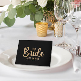 Cartão Team Bride Elegant Bachelorette