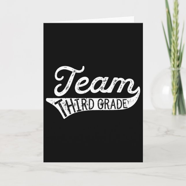 Cartão Team Third Grade - Student Teacher Ck To School  (Frente)