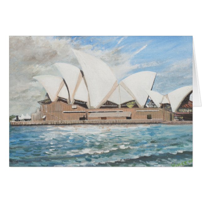 Cartão Teatro da ópera de Sydney (Frente Horizontal)