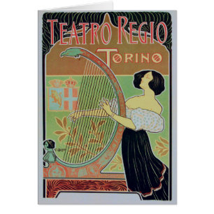 Cartão Teatro REGIO Torino (teatro real)