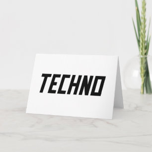 Cartão TECHNO Music