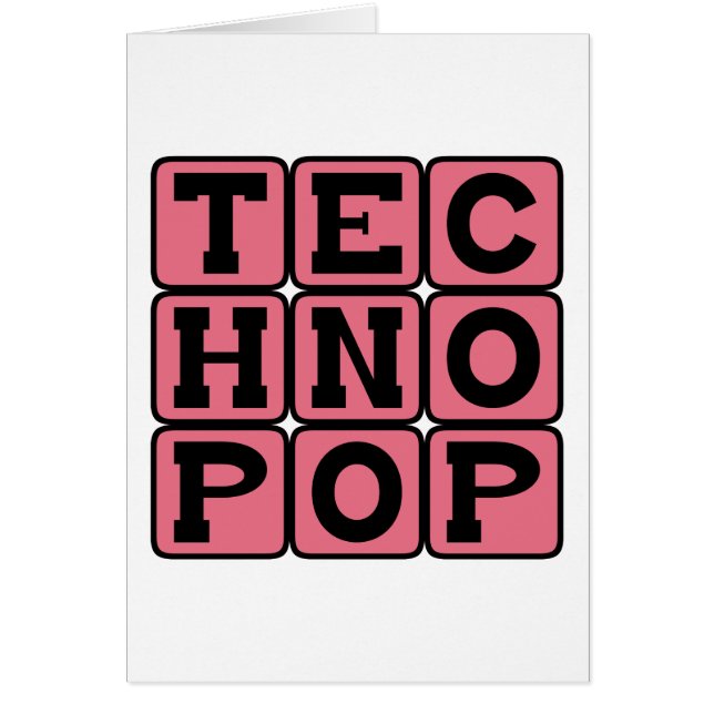 Cartão Technopop, Music Genre (Frente)