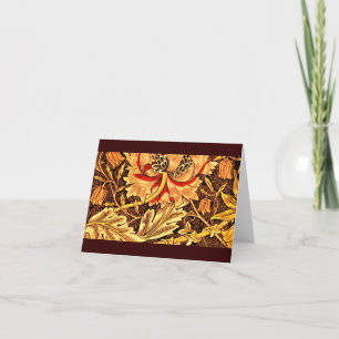 Cartão Tecido Notecard-Vintage/Moda-William Morris 4