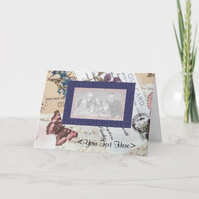 Cartão Tecido Postar a arte da placa (Frente)