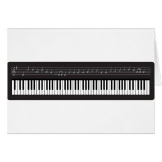Cartão Teclado de piano