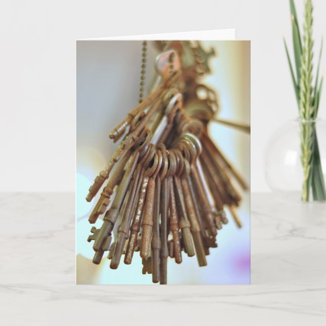 Cartão Teclas Vintage (Frente)