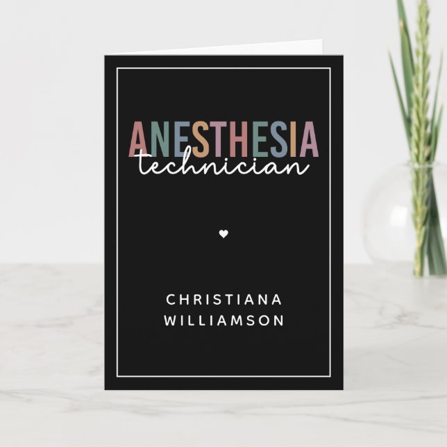 Cartão Técnica De Anestesia Personalizada (Frente)