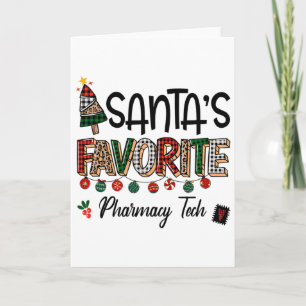 Cartão Técnico de Farmácia Favorito do Papai Noel Natal E