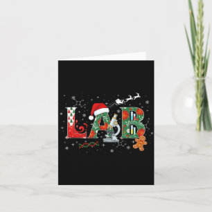 Cartão Técnico de Laboratório de Natal Laboratório Ciênci