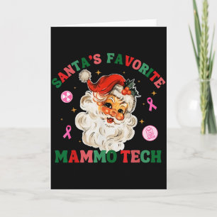 Cartão Técnico de Mamografia Favorito do Papai Noel Técni