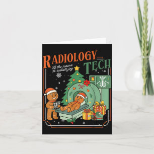 Cartão Técnico de Radiologia de Natal Engraçado Homem de 