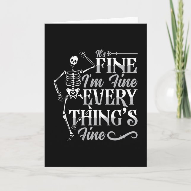 Cartão Tecnologia da Radiologia Está tudo bem, sou um óti (Frente)