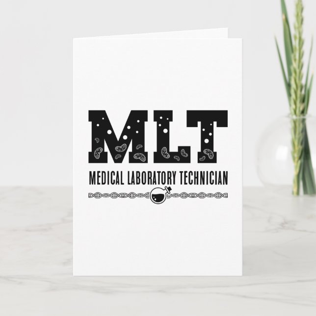 Cartão Tecnologia MLT Medical Laboratory Science Lab Tech (Frente)