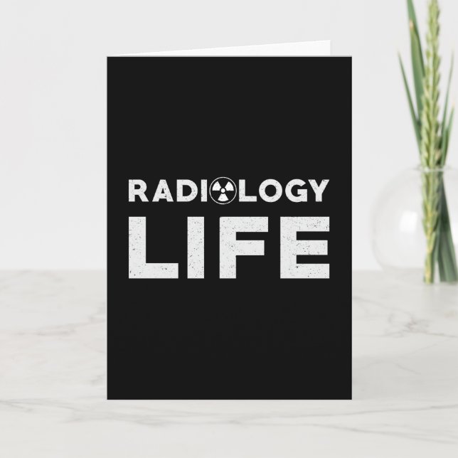 Cartão Tecnologia Radiologia Life Rad Techist Xray Tech (Frente)