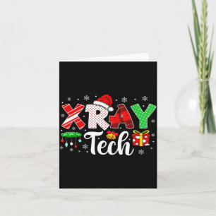 Cartão Tecnólogo de Raio-X Arco de Natal Técnico de Rad R
