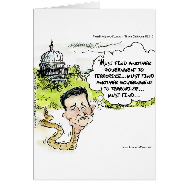 Cartão Ted Cruz Slithers Do Congresso Engraçado (Frente)