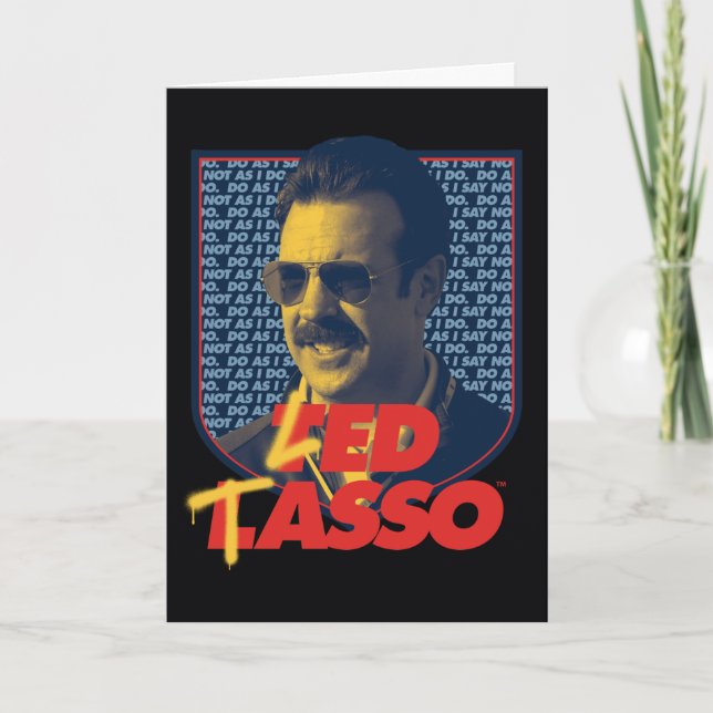 Cartão Ted Lasso | Crachá de Laço Led (Frente)