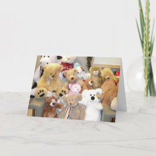 CARTÃO TEDDIES GROUP BIRTHDAY CARD