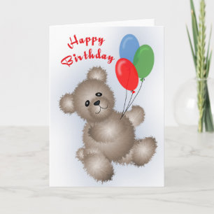 Cartão Teddy Bear Birthday Card
