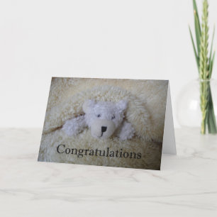 Cartão teddy bear congratulations
