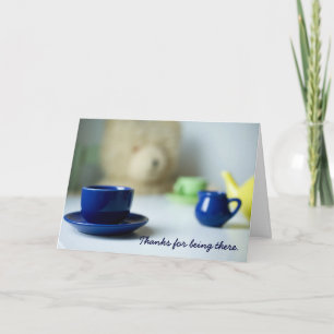 Cartão Teddy Bear Tea Time Mothers Day Card