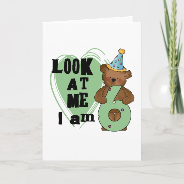 Cartão Teddy Bear, tenho 6 t-shirts e presentes (Frente)