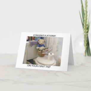 Cartão Teddy On Potty