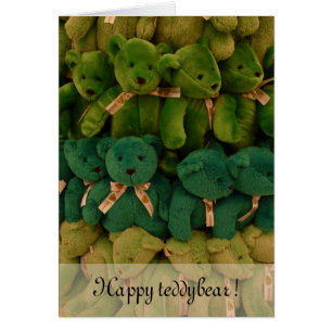 Cartão Teddybear feliz!