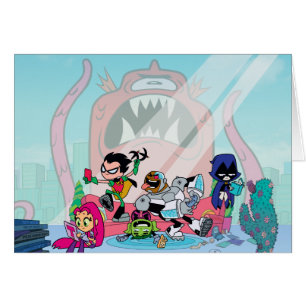 Cartão Teen Titans Go!   Abordagens De Monstro Não Confir