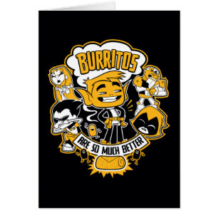Cartão Teen Titans Go!   Beast Boy "Burritos São Melhores