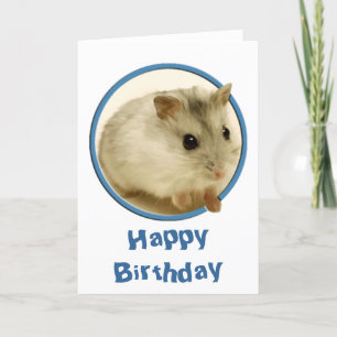 Cartão Teeny Hamster Birthday