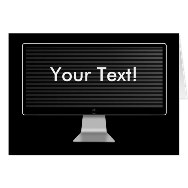 Cartão Tela da tevê (Frente Horizontal)