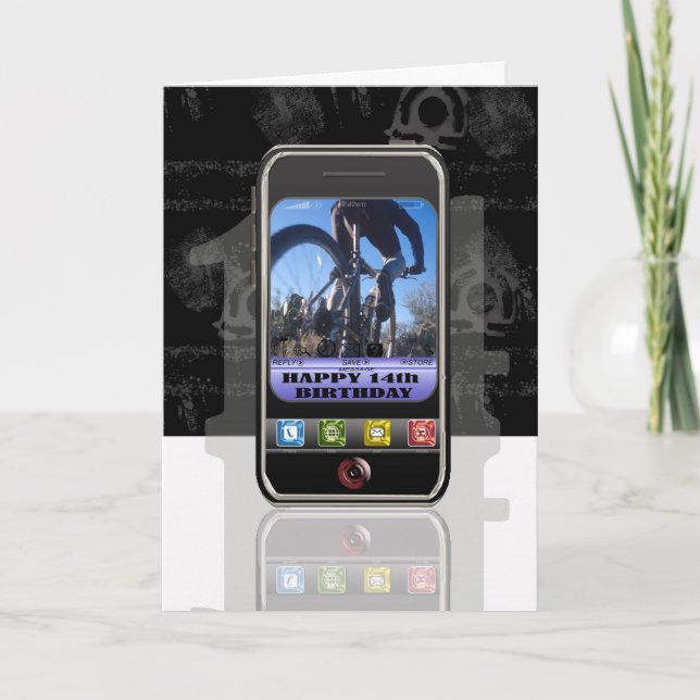 Cartão Telefone celular, mensagem de texto do telefone ce (Frente)