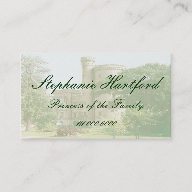 Cartão telefónico da princesa Castelo (Frente)