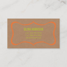 cartão telefónico de kraft do quadro