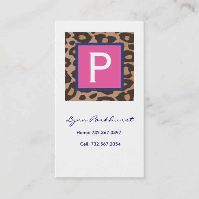 Cartão telefónico do leopardo (Frente)